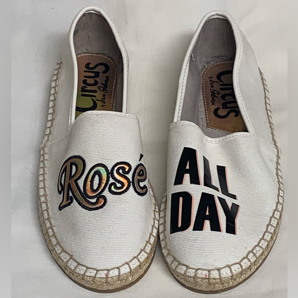 NWOT Circus by Sam Edelman White 'Rosé All Day' Espadrilles Sz 6